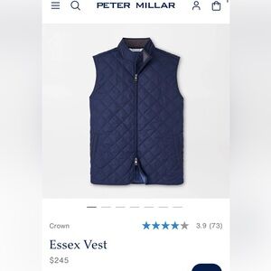 Peter Millar Navy Essex Vest